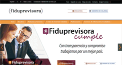 Desktop Screenshot of fiduprevisora.com.co