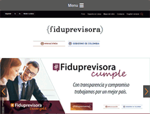 Tablet Screenshot of fiduprevisora.com.co